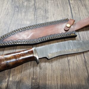 Handmade Damascus Steel Bowie Knife