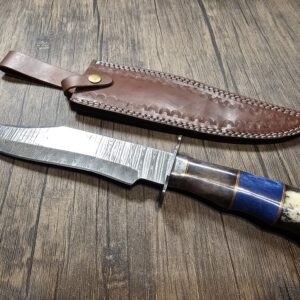 Handmade Kukri Style Damascus Steel Knife