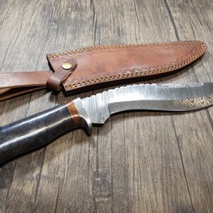 Handmade Kukri Style Damascus Knife