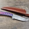 Handmade 8" Damascus Steel Skinning Knife