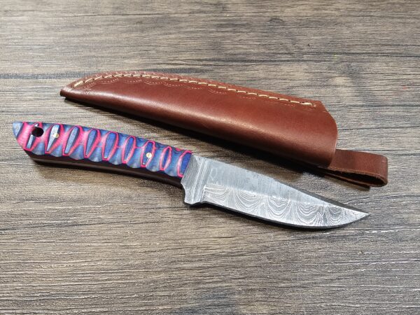 Handmade 8" Damascus Steel Skinning Knife