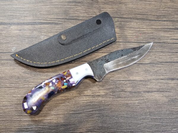 Handmade 9" Railroad Spike Steel Knife - Image 2