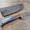 Handmade 8" Damascus Steel Skinning Knife - Image 2