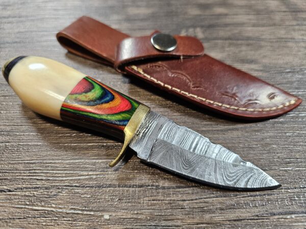 Handmade 6" Damascus Steel Knife - Image 2
