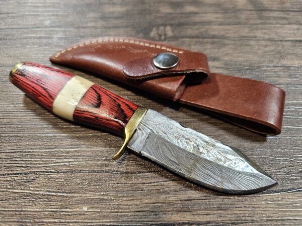 Handmade 6" Damascus Steel Knife - Image 2